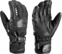 Leki Phase S Zwarte Leren Heren Skihandschoenen Trigger S